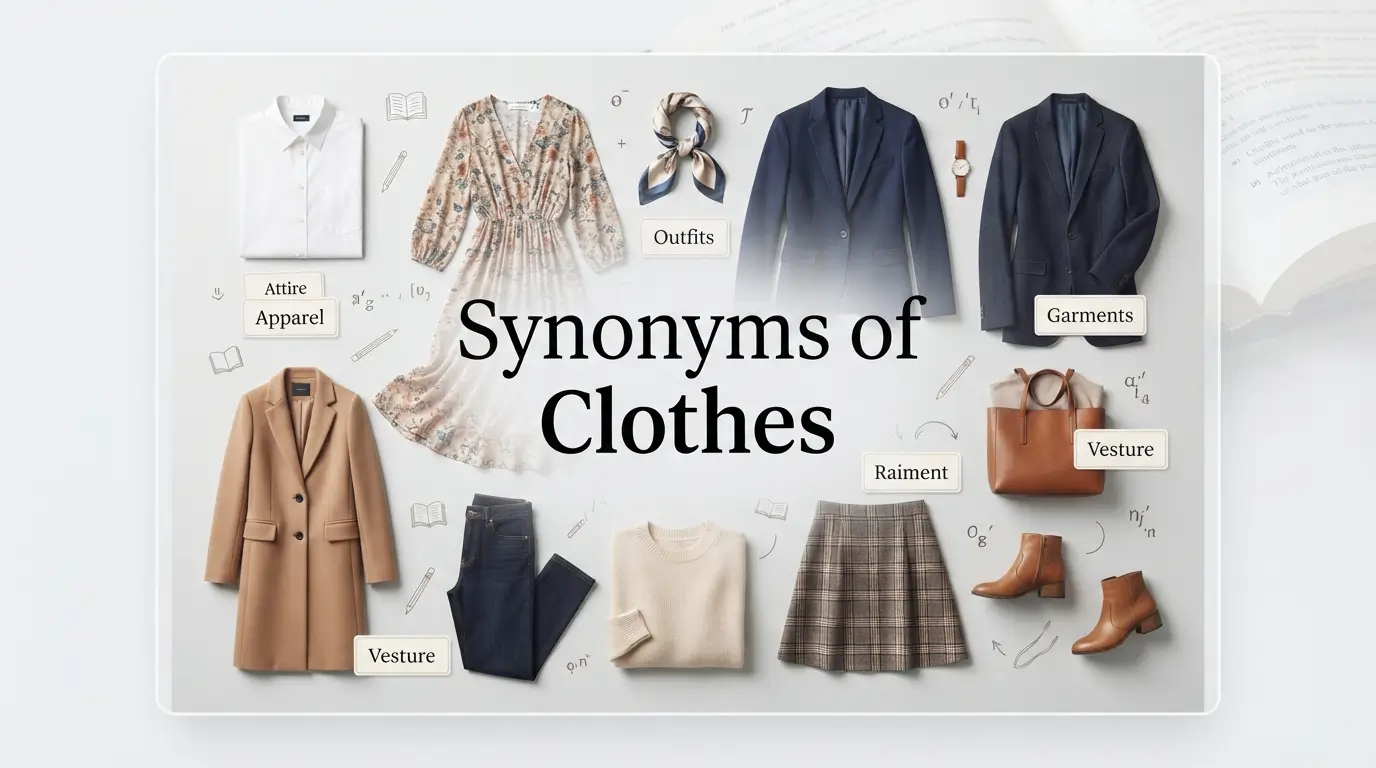 synonyms of clothes